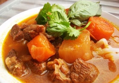 Món bò kho thành phẩm cho bữa cơm gia đình ấm cúng