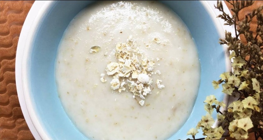 Hình minh hoạ cháo yến mạch thịt bò mướp hương thơm ngon, dễ tiêu hóa