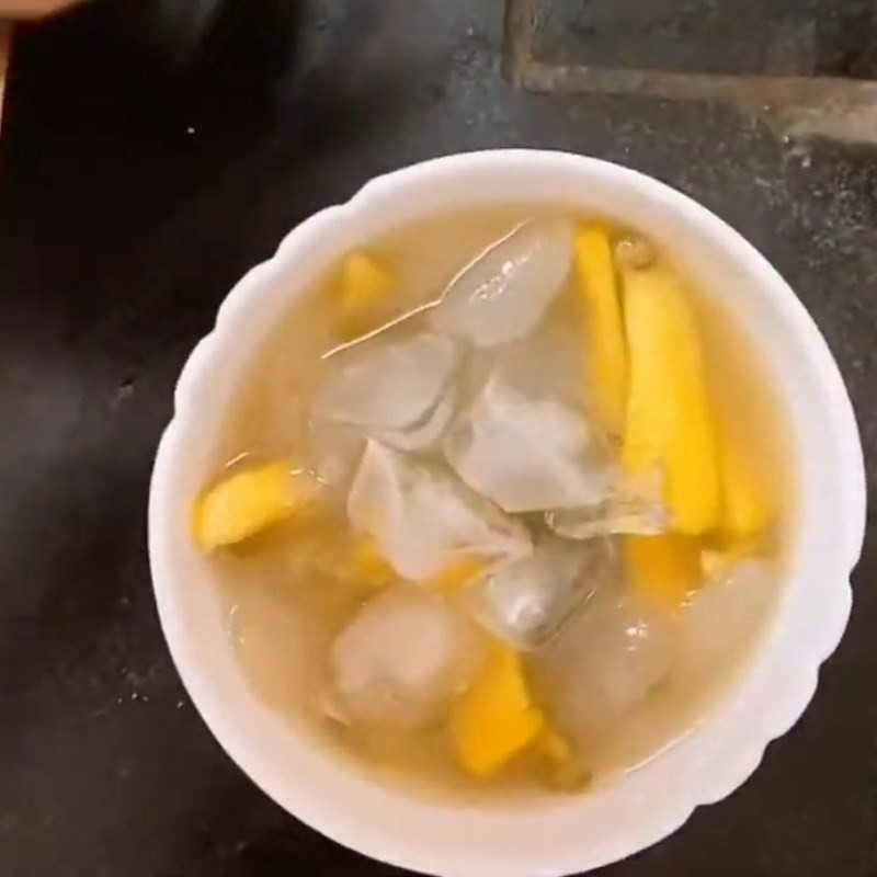 Nồi chè mít đát đậu xanh thơm lừng sau khi hoàn thành nấu