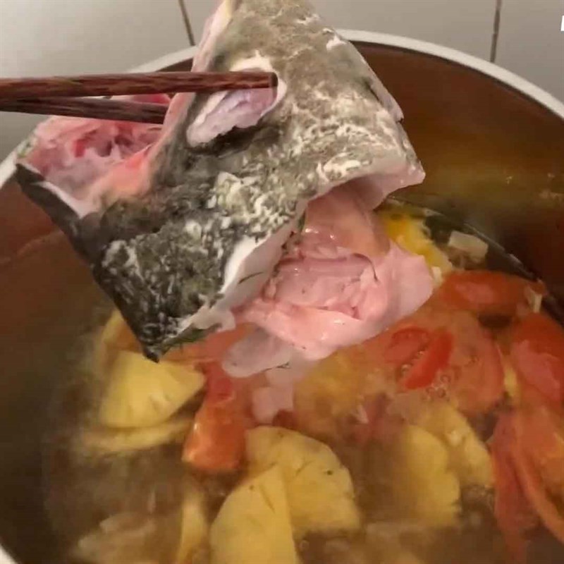 Thành phẩm canh bầu nấu hến