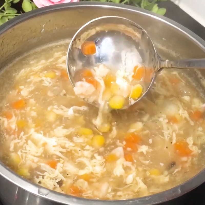 Tạo độ sánh cho súp bằng bột năng