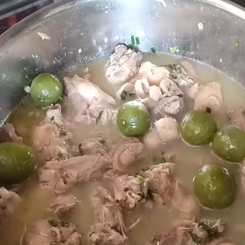 Món vịt om sấu đã hoàn thành