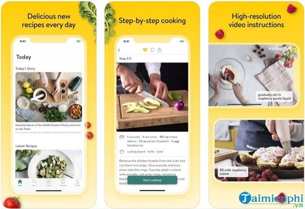 Hướng dẫn nấu ăn chi tiết trên Kitchen Stories cho người muốn học nấu những món ăn ngon