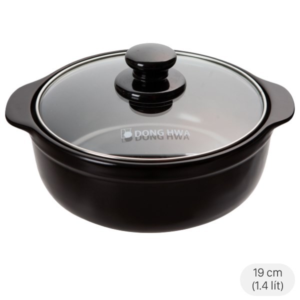 Nồi đất Dong hwa Tucbeghi G703, nồi đất dung tích 1.4 lít, lý tưởng cho canh đậu tương Hàn Quốc