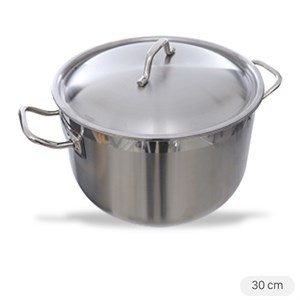 Nồi inox Fivestar 30cm, lý tưởng cho việc nấu canh rau càng cua với số lượng lớn.