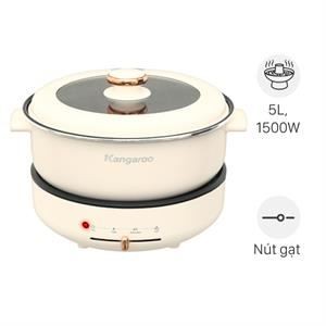Nồi lẩu điện Kangaroo KG50EH1 5 lít dung tích lớn cho bữa tiệc
