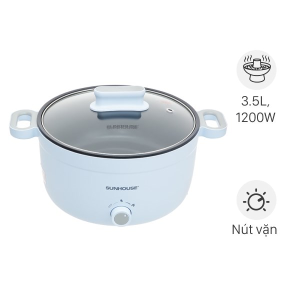 Nồi lẩu điện Sunhouse SHD4528 3.5 lít công suất mạnh mẽ