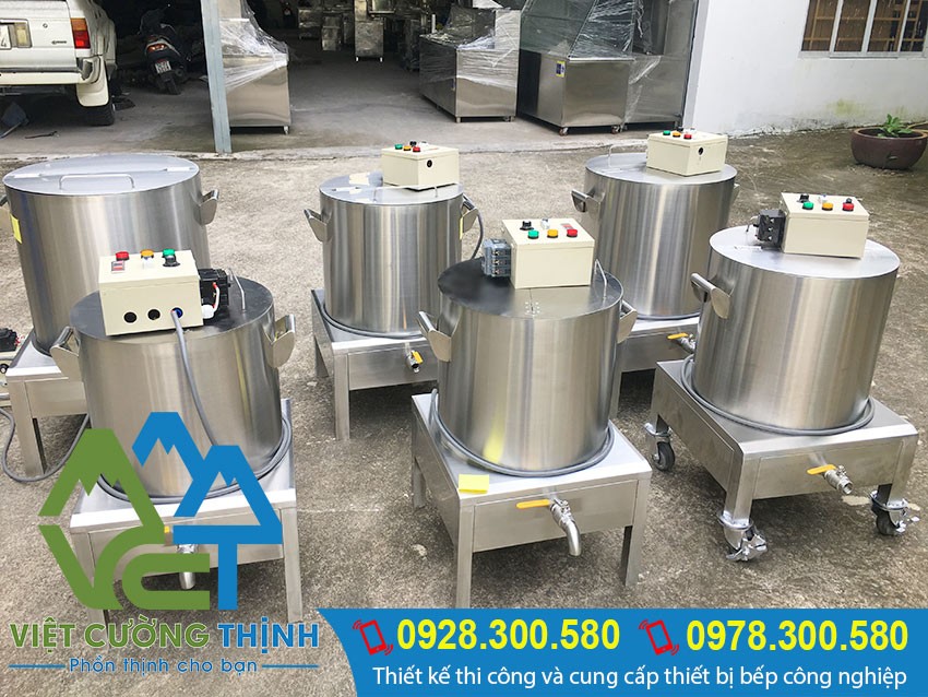 Nồi nấu hủ tiếu bằng điện inox Việt Cường Thịnh đảm bảo chất lượng