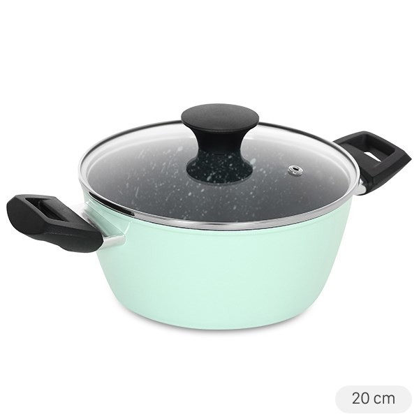 Nồi nhôm chống dính Green Cook, bền đẹp cho cách nấu canh cá rau cải