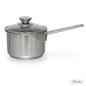Quánh inox Fivestar 14cm, tiện lợi để chuẩn bị phần nhỏ rau càng cua hoặc gia vị.