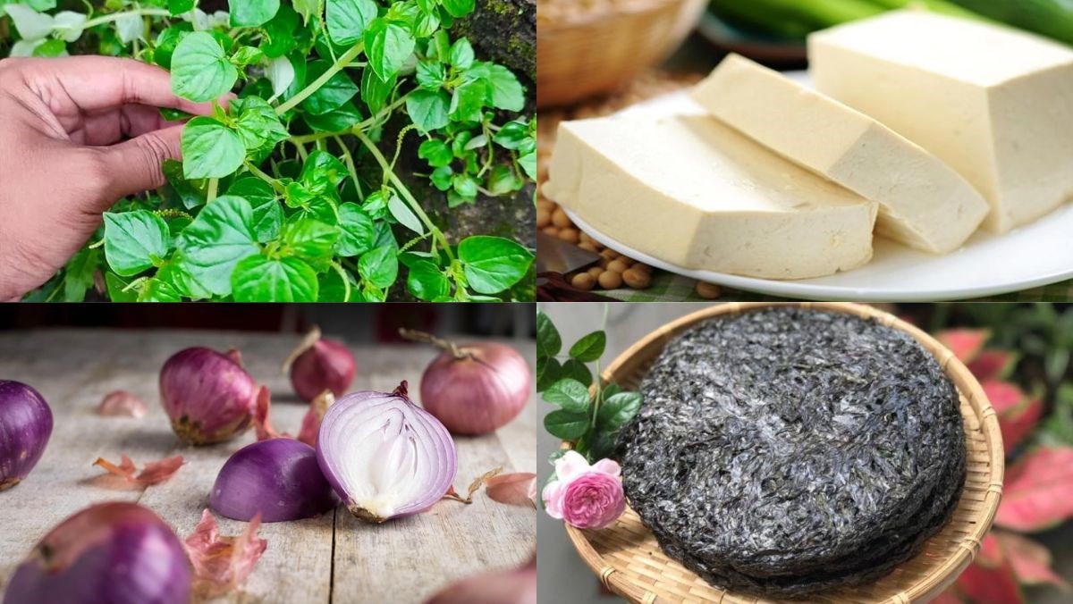 Nguyên liệu chính cho cách nấu rau càng cua với đậu hũ: rau càng cua và đậu hũ tươi.