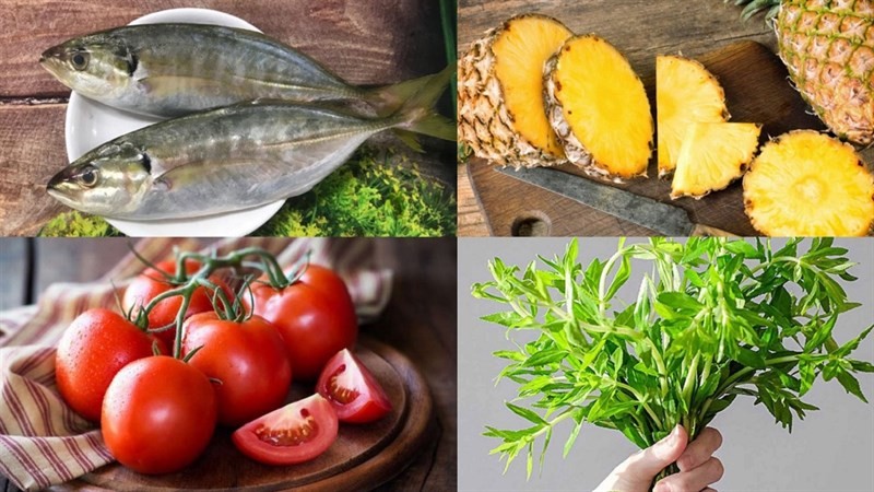 Nguyên liệu món ăn cá ngân nấu ngót và nấu canh chua