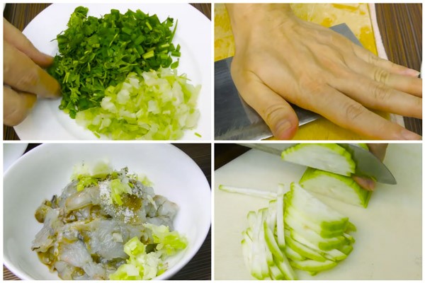 Hướng dẫn sơ chế tôm và bầu chi tiết trước khi nấu món canh bầu với tôm