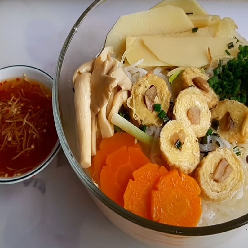 Bước 6 Thành phạm Bún măng vịt chay