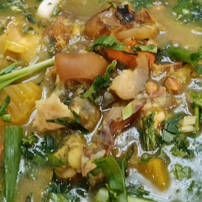 Cháo dựng bò thành phẩm thơm ngon