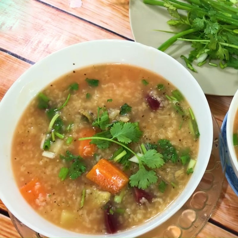 Thành phẩm món canh chua cá khoai thơm ngon