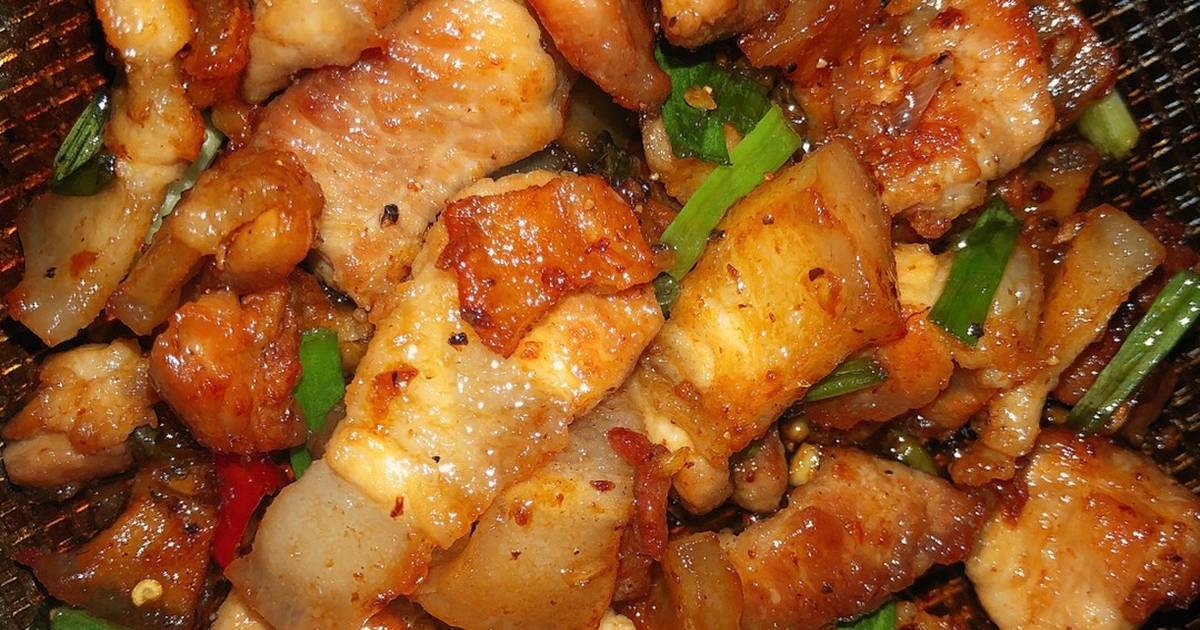 Thịt ba chỉ rang cháy cạnh ngon