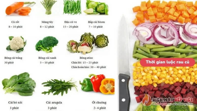 Các loại rau củ tươi ngon dùng trong cách nấu cơm hấp rau củ