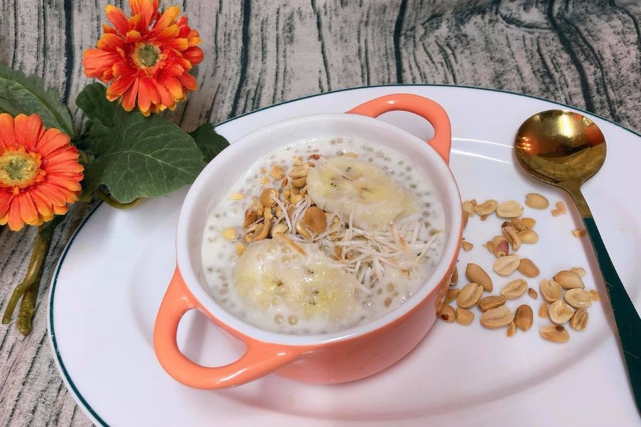 Chè chuối đậu xanh thanh mát, nước cốt dừa béo ngậy giải nhiệt mùa hè