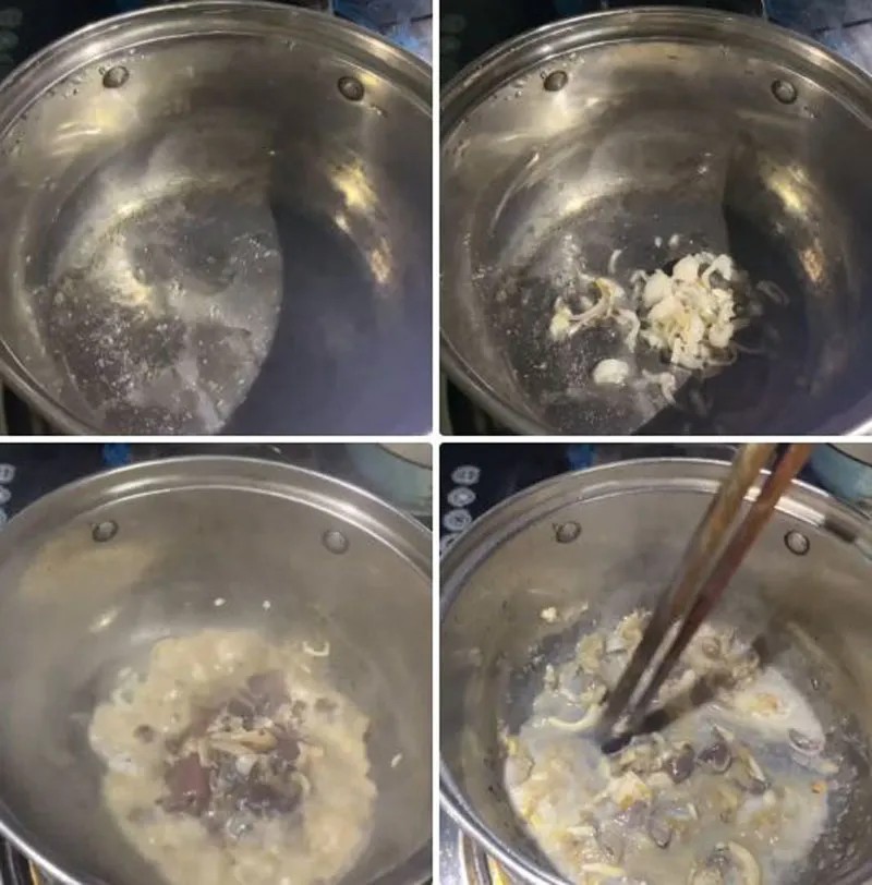 Xào ngán thơm ngon cho món cháo ngán cho bé