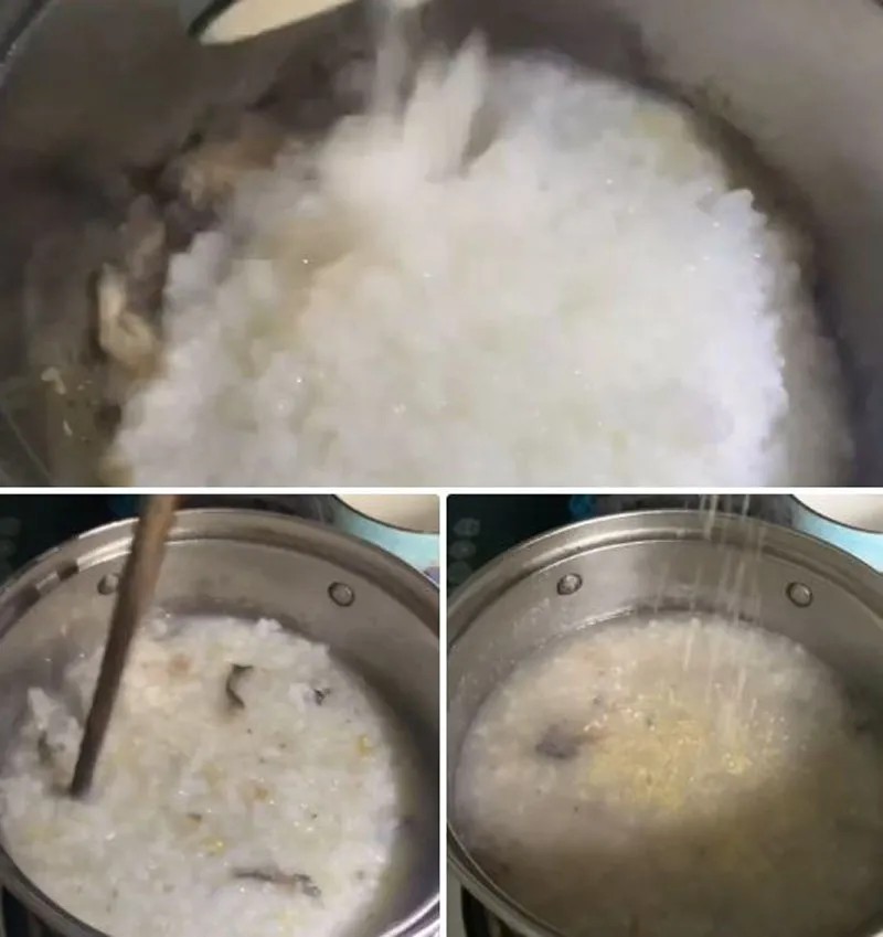 Nấu cháo ngán cho bé và nêm nếm gia vị
