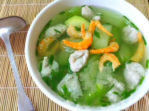 tom kho nau canh bau 446