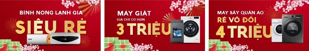 Banner quảng cáo các sản phẩm điện máy bán chạy tại Điện máy Bảo Minh