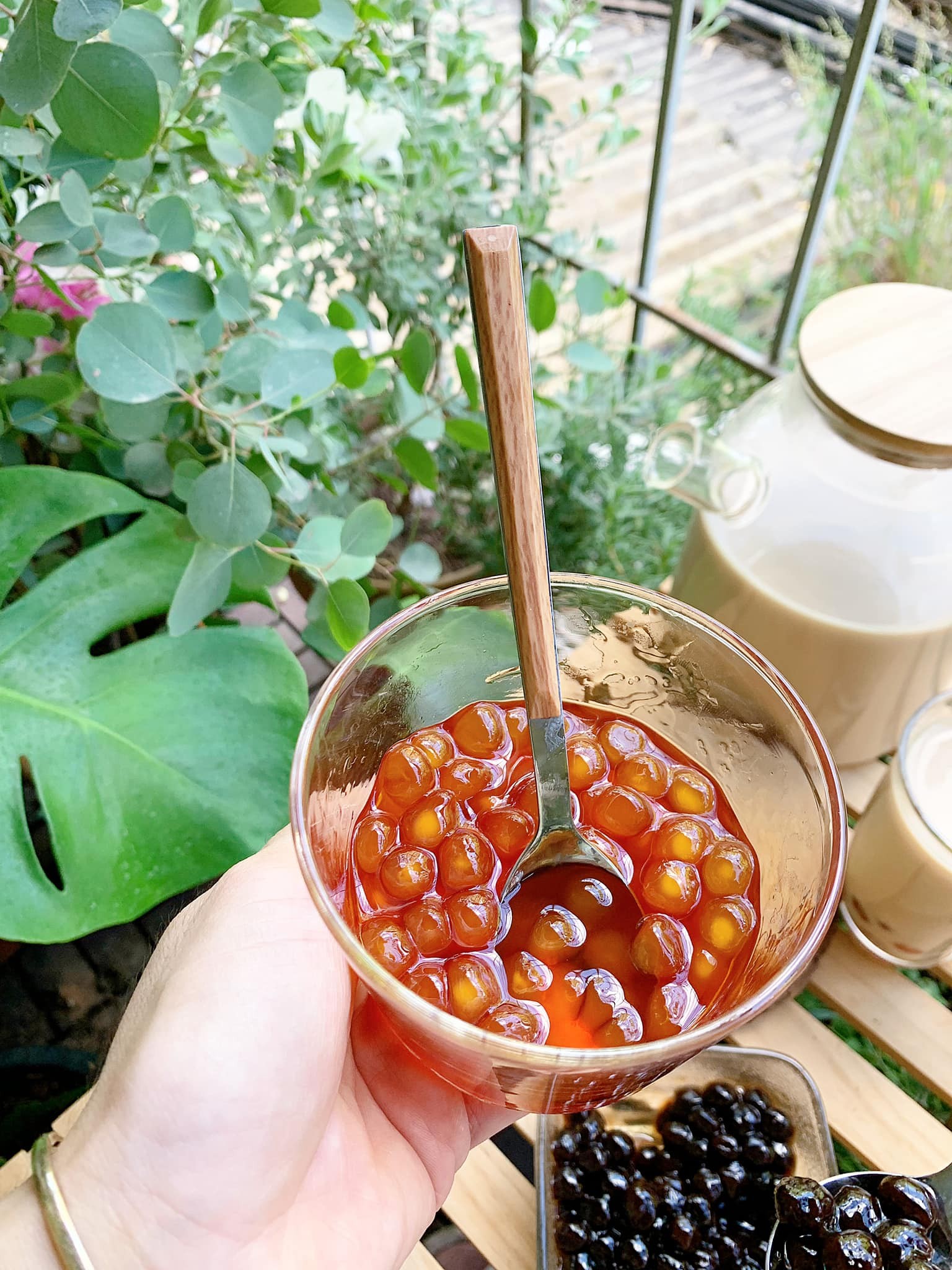 Thành phẩm trân châu hoàng kim mềm dẻo, ngọt thơm mùi caramel