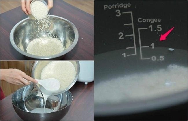 Đảm bảo tỷ lệ gạo và nước chuẩn khi nấu cháo ăn dặm cho bé 6 tháng