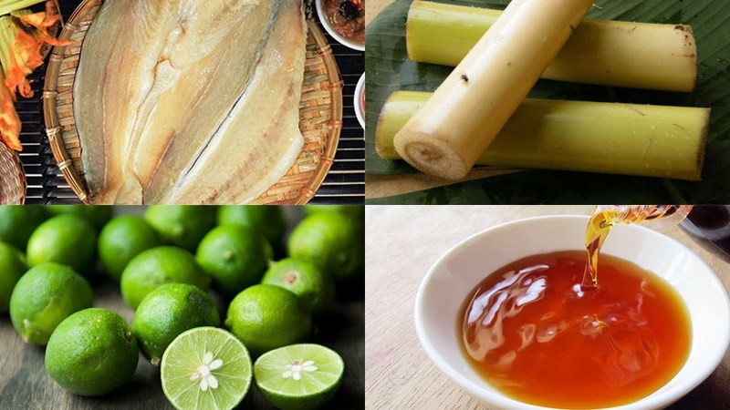 nguyen lieu lam canh chua ca kho dua chuoi bao