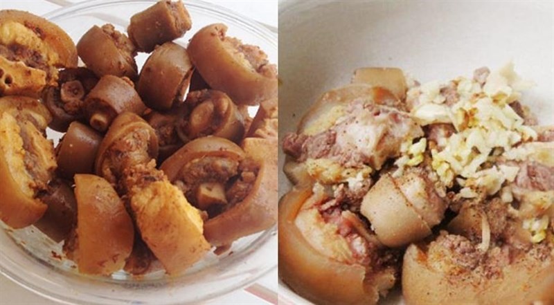 Ướp đuôi bò với gia vị đậm đà để nấu lẩu khoai môn