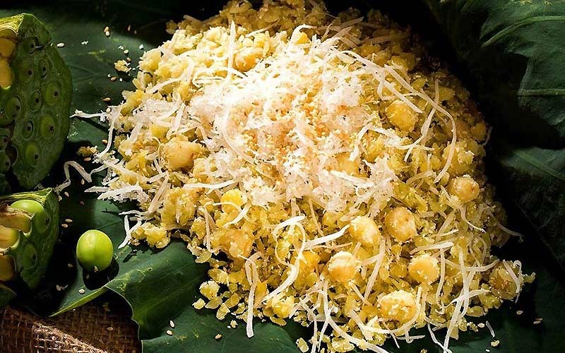 xôi vò hạt sen tơi xốp