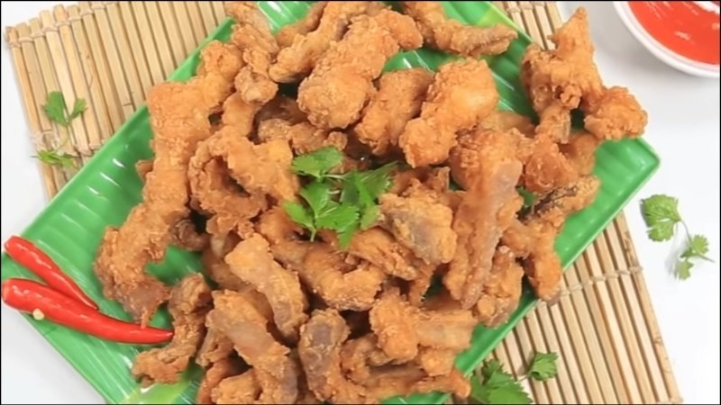 Bao tử heo chiên