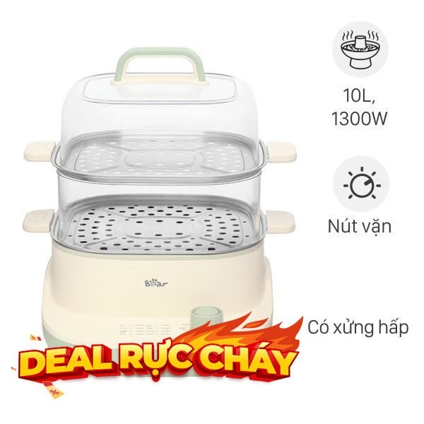 Nồi lẩu đa năng Bear BES-CA73G1 10 lít cho gia đình lớn muốn nấu vịt nấu môn