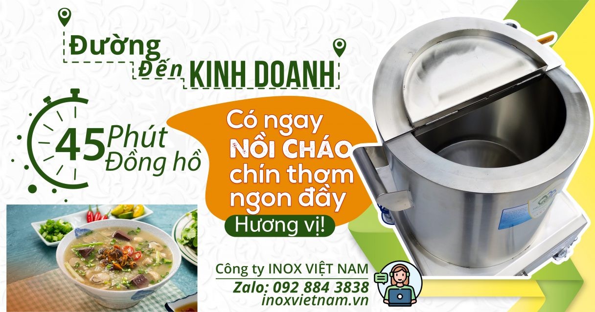 Hướng dẫn cách nấu cháo bằng nồi điện công nghiệp cho cháo chín đều trong thời gian ngắn