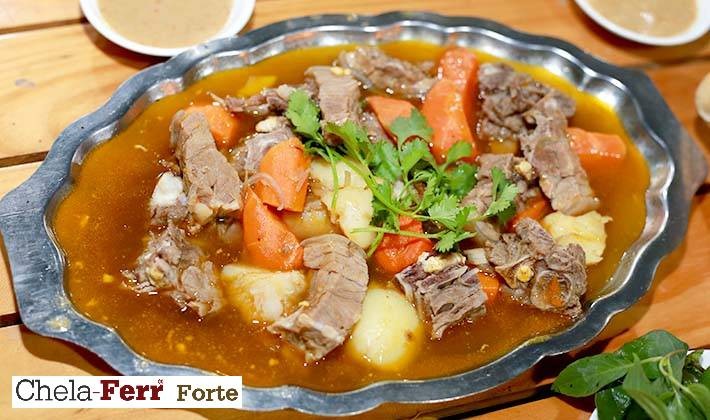 Món thịt dê hầm ngũ vị thơm ngon cho bà đẻ