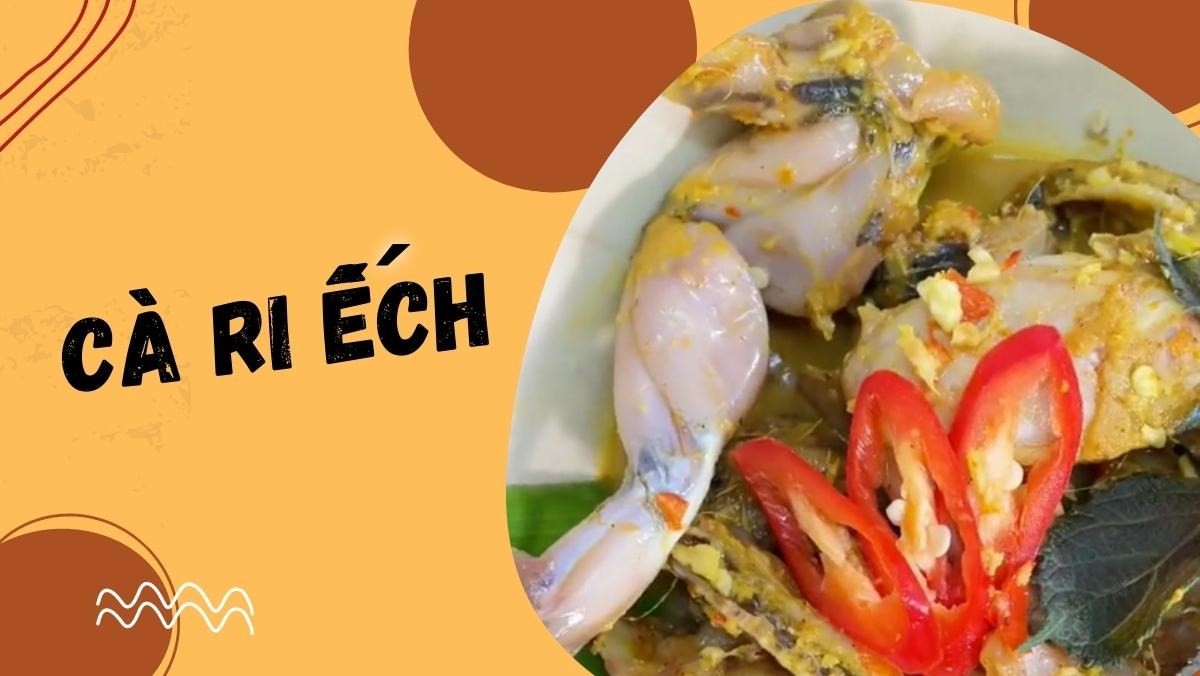 Cà ri ếch hấp trái dừa độc đáo, thơm lừng