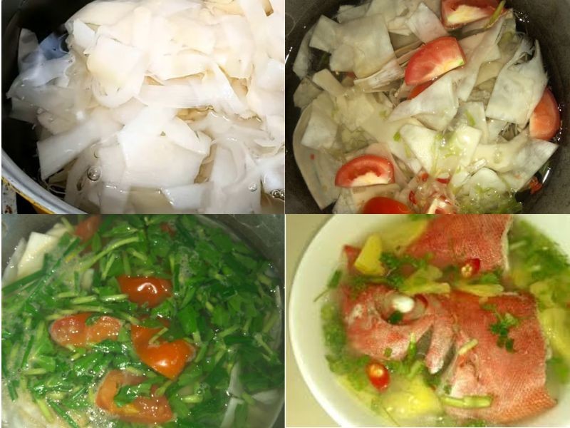 Các bước để nấu món canh chua cá bã trầu thơm ngon