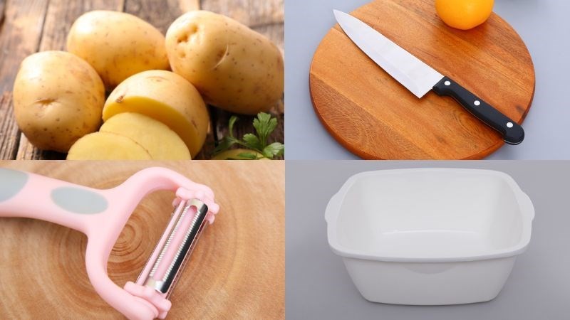 Nguyên liệu cơ bản để nấu canh khoai tây không cần cầu kỳ
