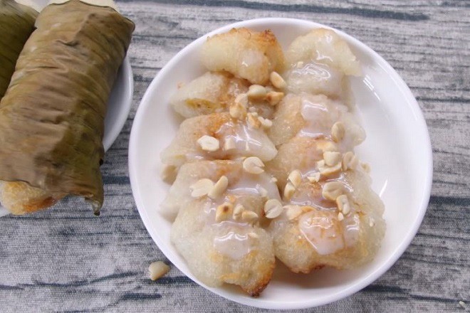 Món chè chuối xôi nếp nướng nước cốt dừa “vạn người mê” đã hoàn thành