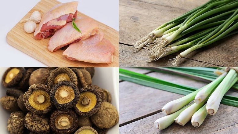 Thịt gà tươi ngon, vàng ươm được sơ chế kỹ lưỡng, chuẩn bị cho món gà hấp hành.