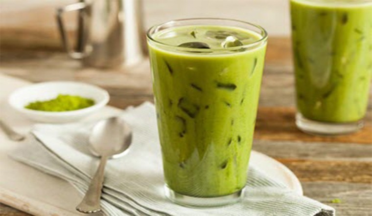 Thành phẩm trà sữa thái xanh