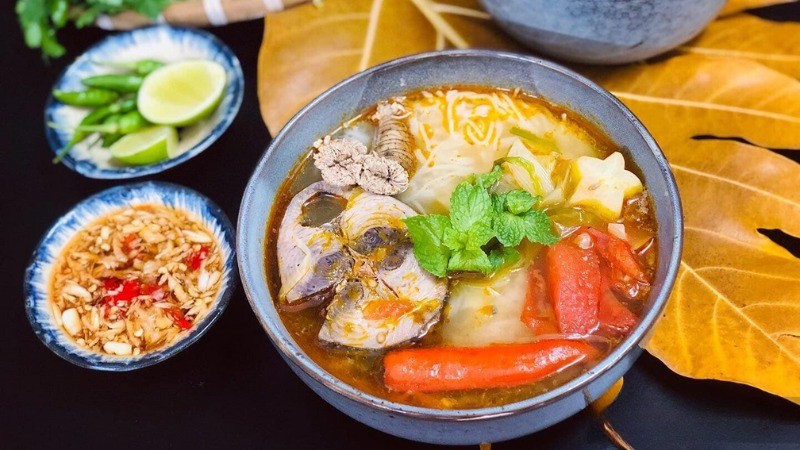 cách nấu bún cá ngừ quy nhơn – hoàn thiện món ăn