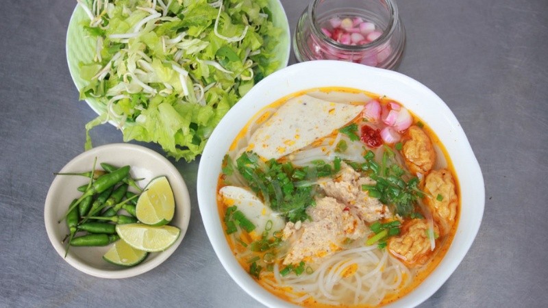 thành phẩm bún cá ngừ quy nhơn