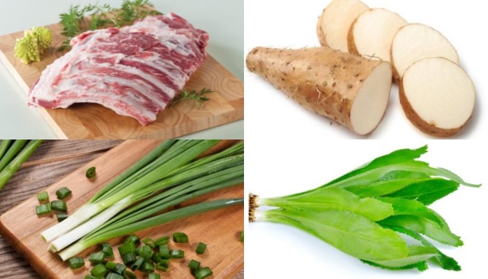 Sườn heo tươi ngon, nguyên liệu chính để có món canh củ từ nấu sườn hấp dẫn