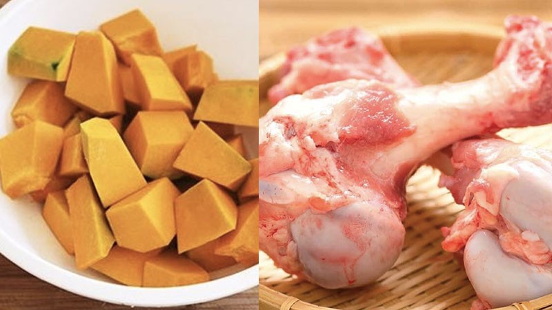 Sơ chế bí đỏ để nấu cháo phô mai bí đỏ