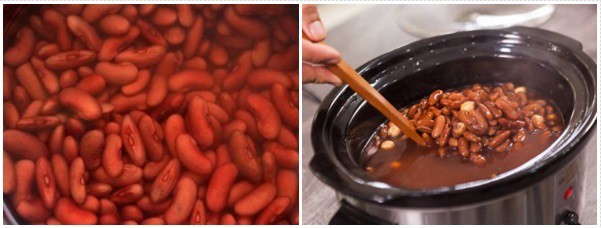 Quy trình ngâm và ninh đậu đỏ để đạt độ mềm tối ưu