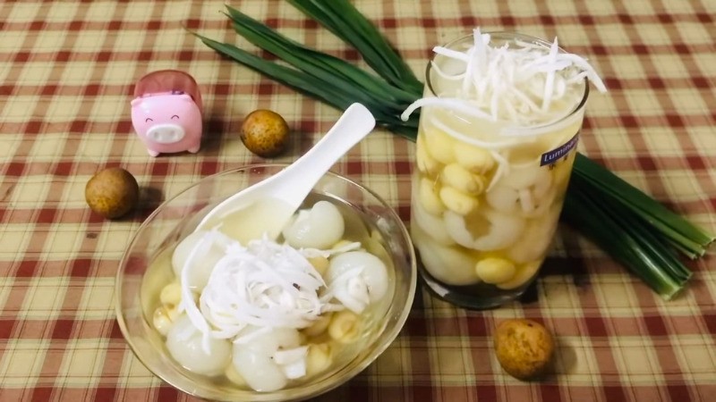 Ly chè sen nhãn dừa mát lạnh, ngọt thanh, giải nhiệt hiệu quả