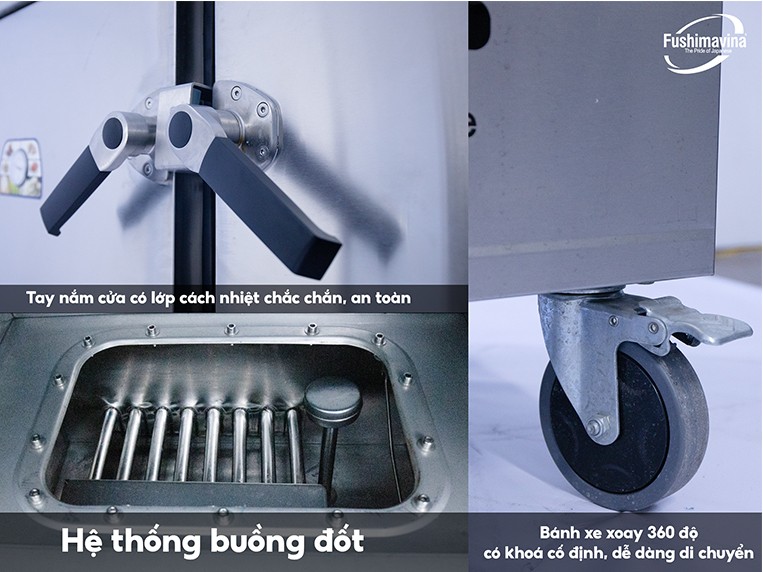 vận hành tủ nấu cơm công nghiệp