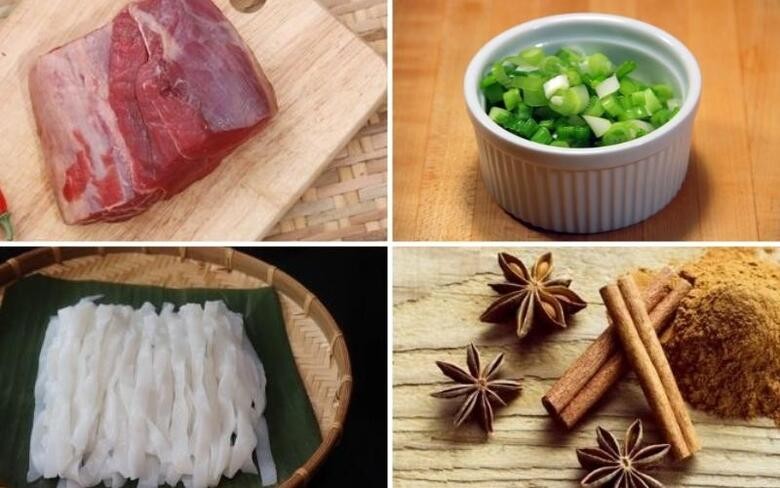 Nguyên liệu cần thiết để nấu nước phở bò không cần hầm xương